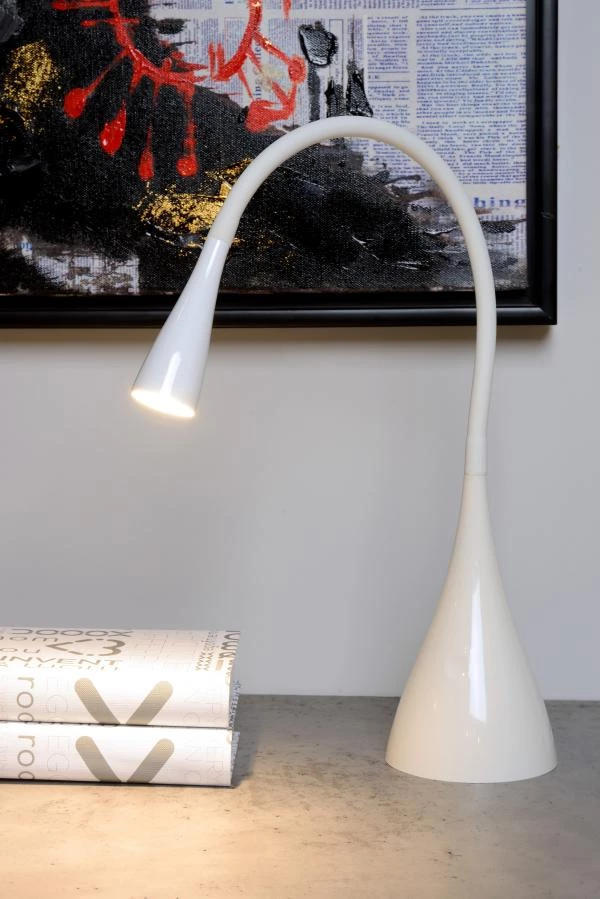 Lucide ZOZY - Desk lamp - LED Dim. - 1x4W 3000K - White - atmosphere 1